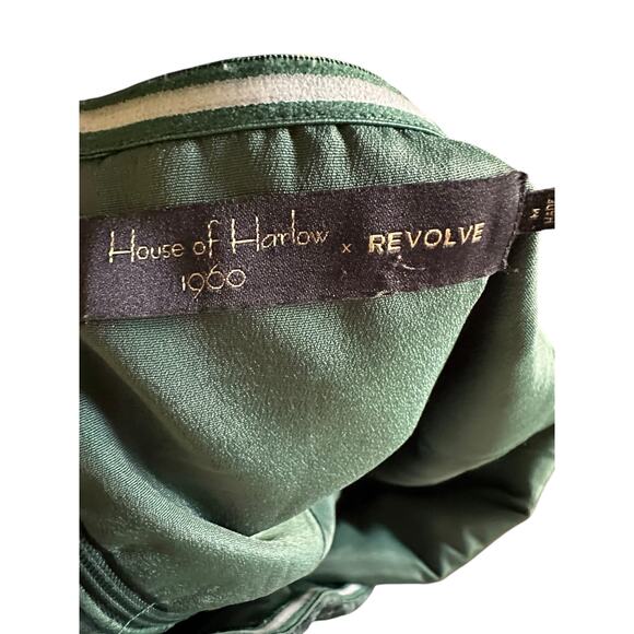 House of Harlow 1960 X Revolve Women's Green Dominique Jumpsuit Size Medium - Picture 8 of 12